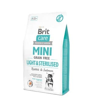 Brit Care Mini Light & Sterilised Tavşanlı 2 kg Küçük Irk Yetişkin Köpek Maması - 1