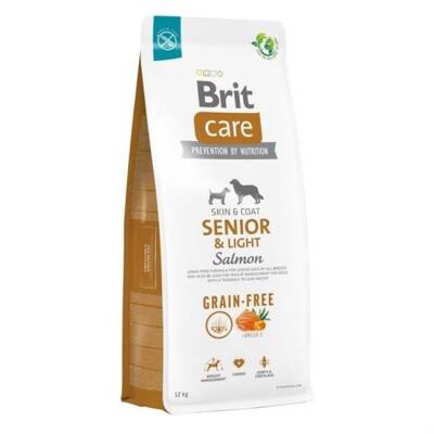 Brit Care Senior Light Tahılsız Somonlu 12 kg Yaşlı Köpek Maması - 1