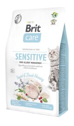 Brit Care Sensitive Böcekli ve Ringa Balıklı 2 kg Yetişkin Kedi Maması - Brit Care