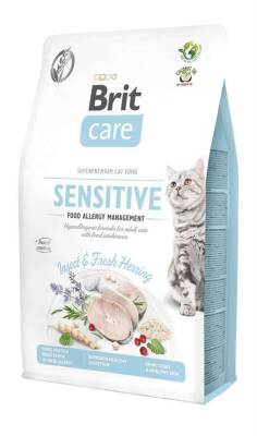 Brit Care Sensitive Böcekli ve Ringa Balıklı 7 kg Yetişkin Kedi Maması - 1