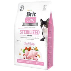 Brit Care Sterilised Sensitive Tavşanlı 2 kg Kısırlaştırılmış Yetişkin Kedi Maması - Brit Care