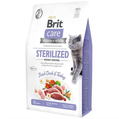Brit Care Sterilised Weight Control Ördekli 2 kg Kısırlaştırılmış Yetişkin Kedi Maması - 1