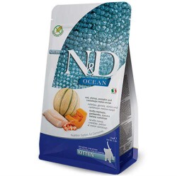N&D Ocean Morina Balkabağı Karides ve Kavun 1.5 kg Yavru Kedi Maması - N&D
