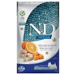 N&D Ocean Düşük Tahıllı Morina Balıklı ve Portakallı 2.5 kg Küçük Irk Yetişkin Köpek Maması - N&D