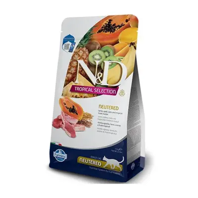 N&D Tropical Selection Kuzu Etli 1.5 kg Kısırlaştırılmış Yetişkin Kedi Maması - 1