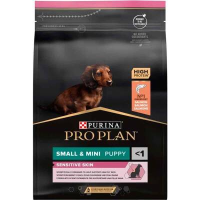 Pro Plan Small Mini Hassas Deri Küçük Irk Somonlu Yavru Köpek Maması 3 Kg - 1