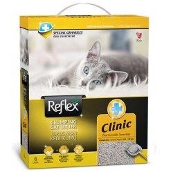 Reflex Clinic Koku Kontrolü Doğal Granüllü Kedi Kumu 10 Lt - Reflex