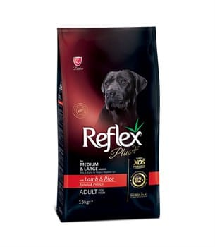 Reflex Plus Orta Ve Büyük Irk Kuzu Etli Yetişkin Köpek Maması 15 Kg - 1