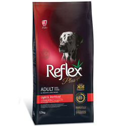 Reflex Plus Light Sterilised Kuzu Etli Düşük Kalori ve Kısırlaştırılmış Köpek Maması 15 Kg - Reflex
