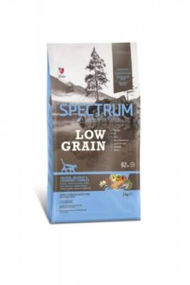 Spectrum Low Grain Somonlu Hamsili ve Kızılcıklı Yetişkin Kedi Maması 2 Kg - 1